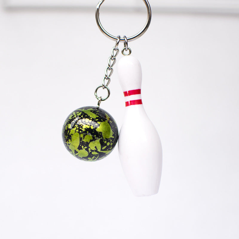 Wholesale Bowling Ball Resin Keychain